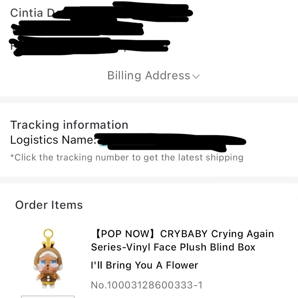 UNOPENED Authentic Pop Mart Crybaby Crying Again I’ll Give You a Flower Keychain - Picture 6 of 6